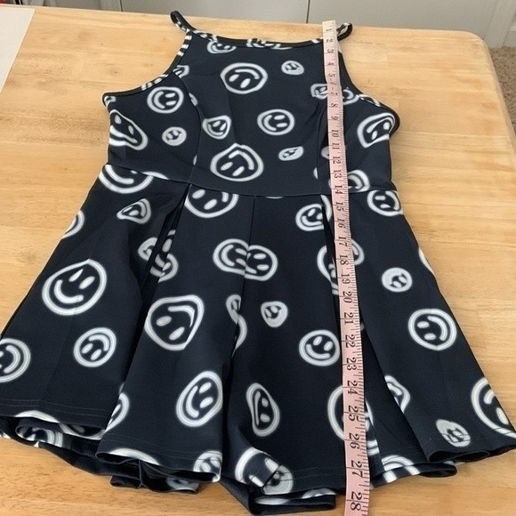 NWT Nordstrom’s RE:Named Smiley Face Emoji Party Time Playsuit Romper - Picture 7 of 15